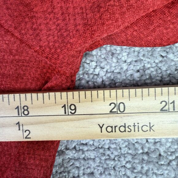 Adidas Sweatshirt Men's Medium Red 1/4 Zip Long Sleeve Pullover Performance - Picture 8 of 12